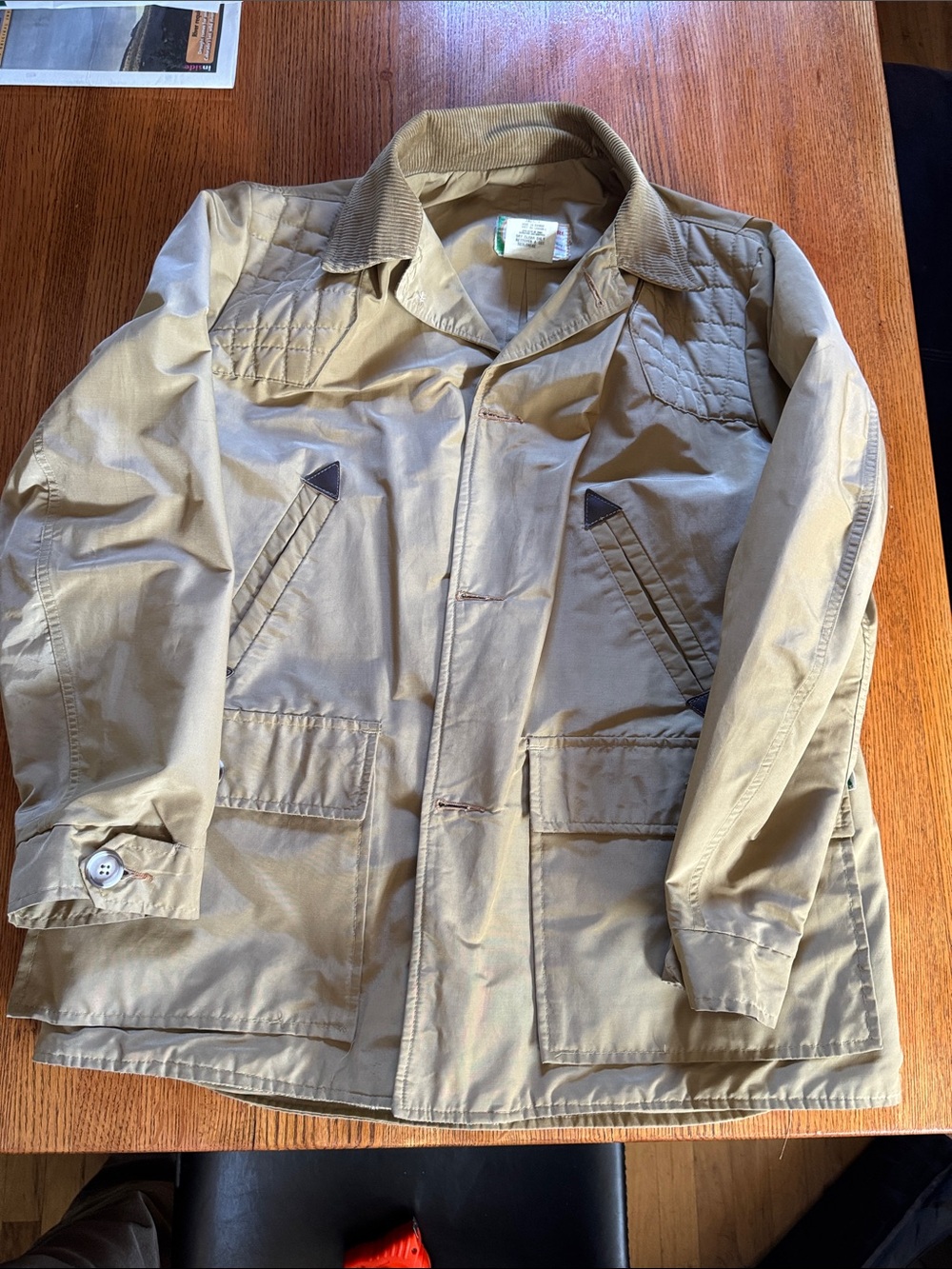 Woods Campfire Collection Men's Tan Hunting Field coat size large